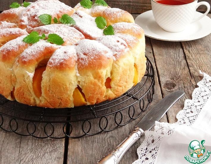Рецепт: Пирог с персиками