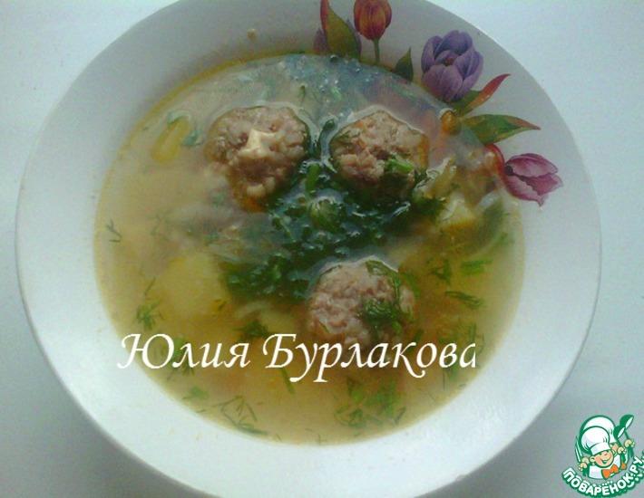Рецепт: Суп картофельный с гречневыми фрикадельками