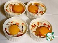 Яйца, запечённые с морскими гребешками ингредиенты
