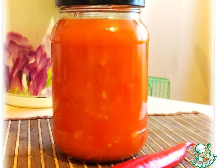 Рецепт: Острый томатный соус Универсальный