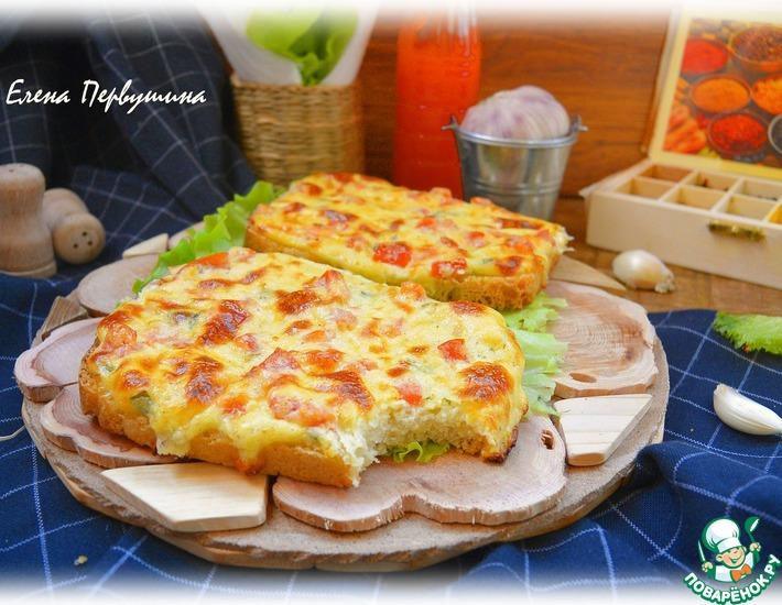 Рецепт: Горячие бутерброды с сыром и помидорами