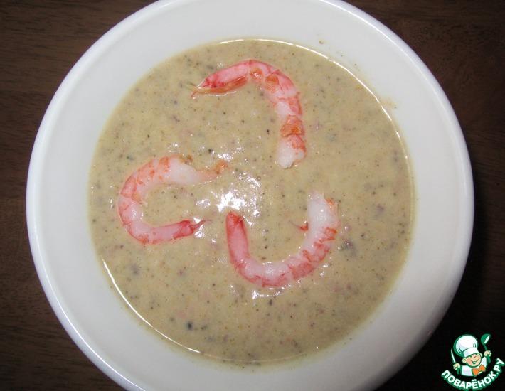 Рецепт: Суп-пюре из морепродуктов