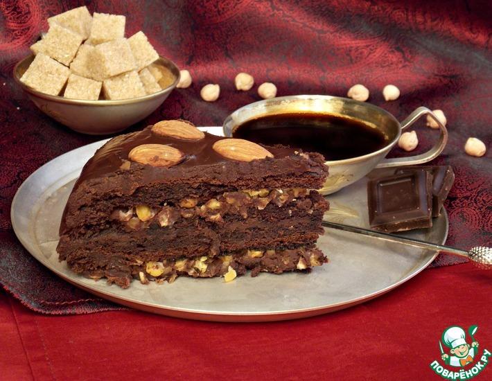 Рецепт: Необычный шоколадный торт