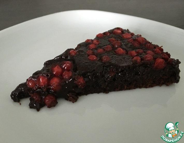 Рецепт: Бруснично-шоколадный пирог