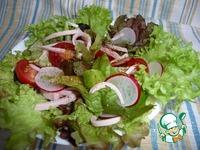 Зеленый салат с колбасой ингредиенты