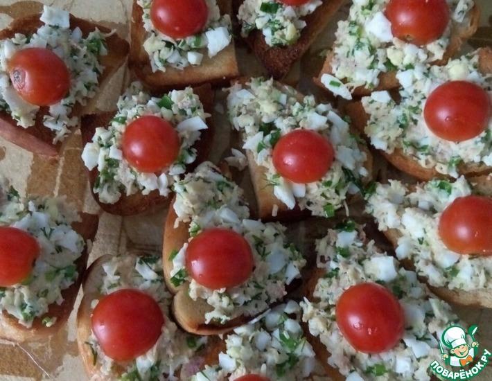 Рецепт: Вкусный бутерброд с печенью трески