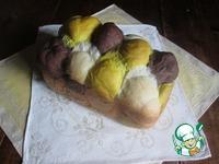 Цветной хлеб с куркумой и какао ингредиенты
