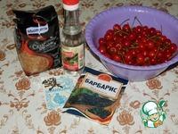 Черешня в карамельно-барбарисовом сиропе ингредиенты