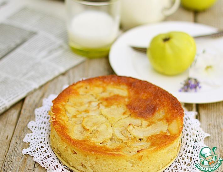 Рецепт: Заливной яблочный пирог