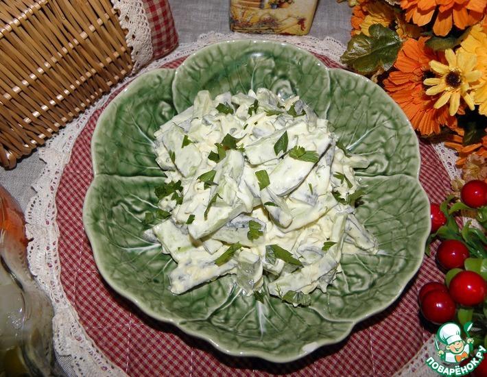 Рецепт: Салат из огурцов Летний