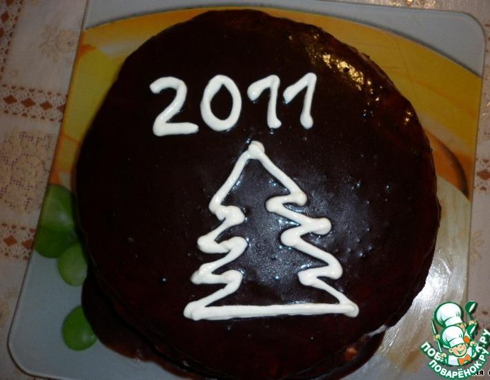 Рецепт: Новогодний торт От Мальвины
