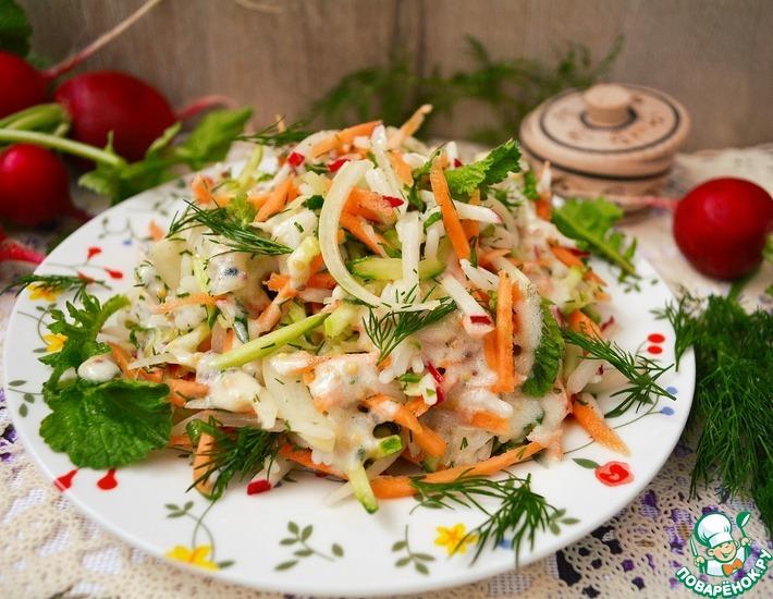 Рецепт: Пикантный овощной салат