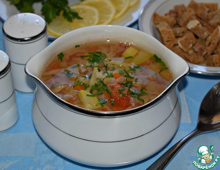 Рецепт: Овощной суп с сельдереем Лёгкость