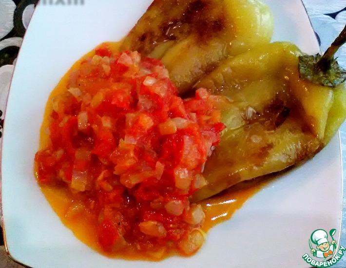 Рецепт: Жареный болгарский перец с томатным соусом