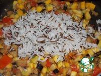 Перец, фаршированный рисом и овощами ингредиенты