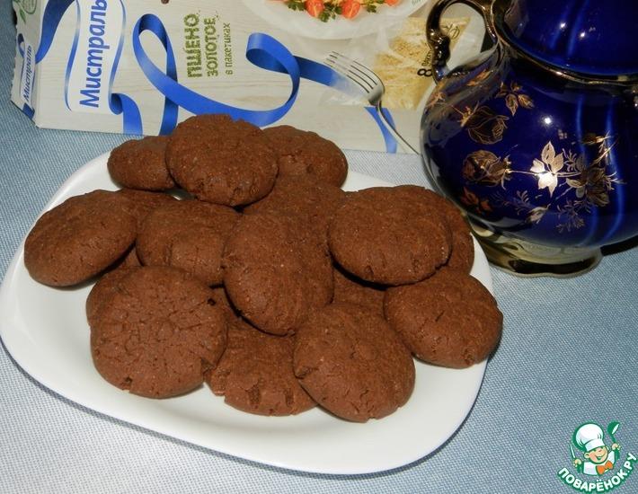 Рецепт: Печенье «Шоколадный бум»