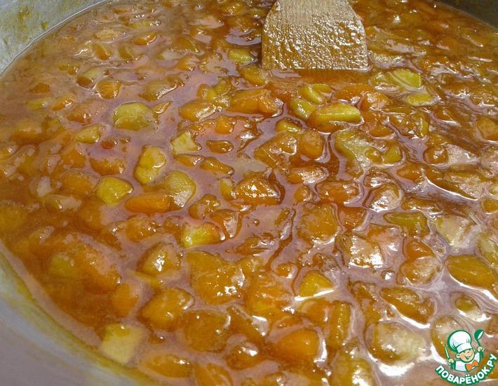 Рецепт: Абрикосово-персиковое варенье