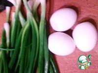Оладьи с вареным яйцом и зеленым луком ингредиенты