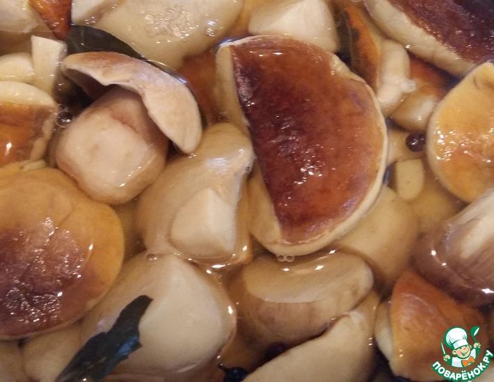 Рецепт: Маринованные белые грибы от моего папы