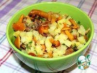 Салат картофельно-грибной со шкварками ингредиенты