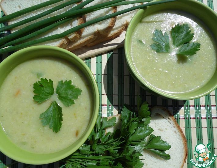 Рецепт: Суп-пюре овощной с брюссельской капустой
