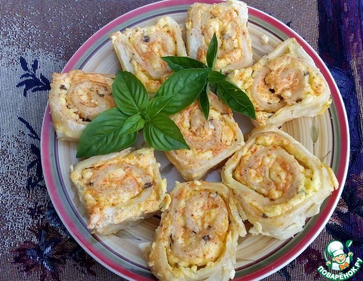 Рецепт: Булочки с сыром и базиликом