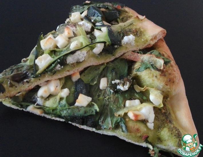 Рецепт: Пицца Зеленый сад