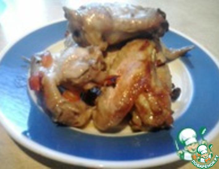 Рецепт: Крылышки куриные по-восточному