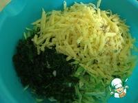 Зеленый салат с омлетом ингредиенты