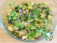 Салат из баклажанов и рулетики Восток ингредиенты