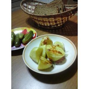 Картофель, запеченный с горчицей и медом