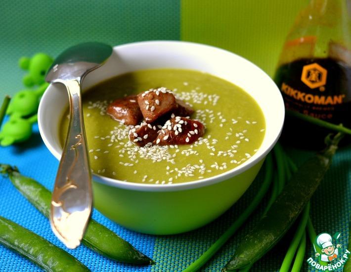 Рецепт: Суп из зеленого горошка