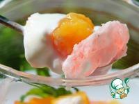 Летние десерты из необычно пошированных персиков ингредиенты