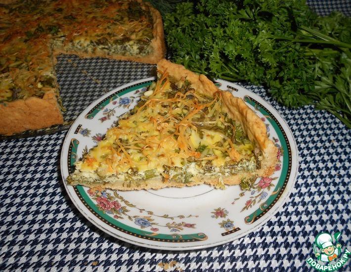 Рецепт: Пирог с сыром и зеленью