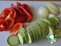 Салат-гриль из овощей и колбасок ингредиенты