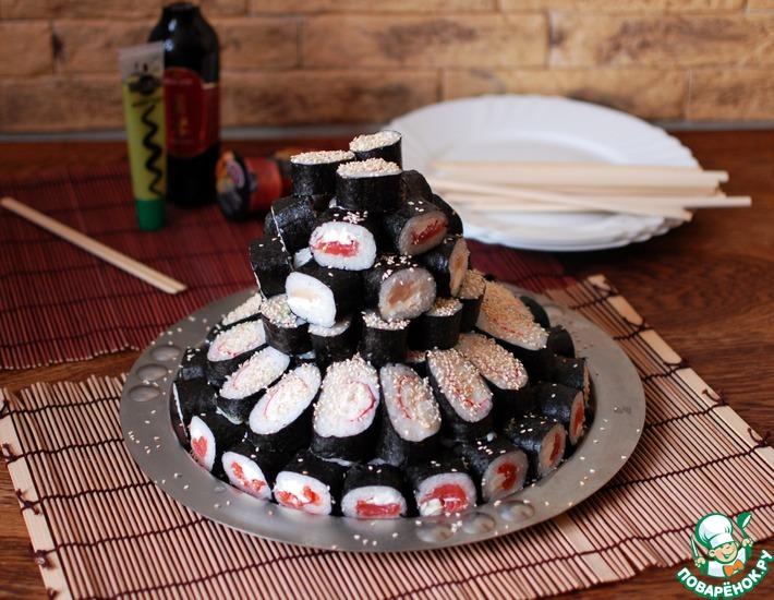 Рецепт: Суши-торт