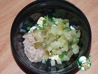 Блины с салатом из тунца ингредиенты