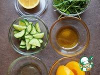 Салат с рукколой и персиковой заправкой ингредиенты
