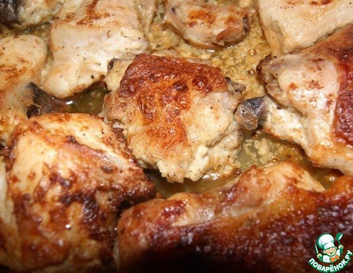 Рецепт: Курица в кефирно-майонезном соусе