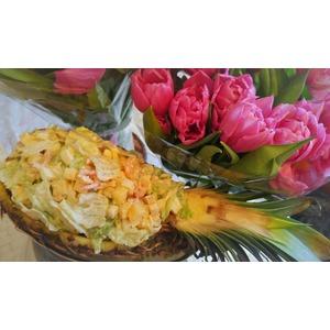 Салат Креветка с ананасом