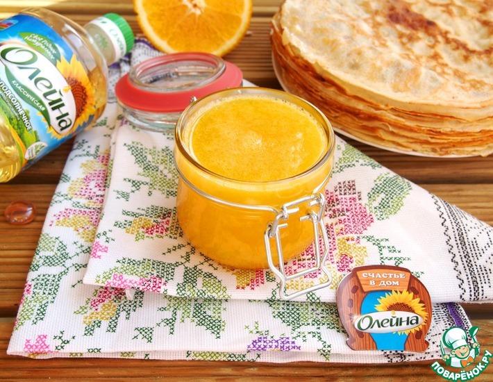 Рецепт: Апельсиновый соус к блинчикам