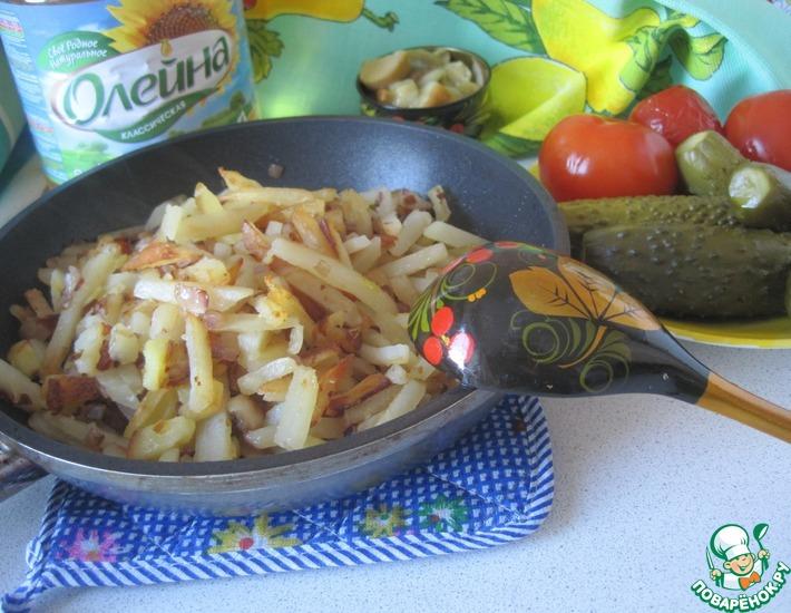 Рецепт: Жареный картофель по-чувашски