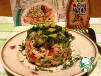 Овощной салат с рисом и тунцом ингредиенты