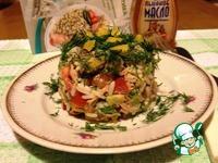 Овощной салат с рисом и тунцом ингредиенты