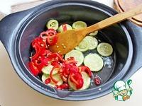 Теплый салат с гречневой лапшой и овощами ингредиенты