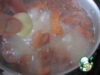 Сладкий суп с сухофруктами и ванильно-творожными клецками ингредиенты