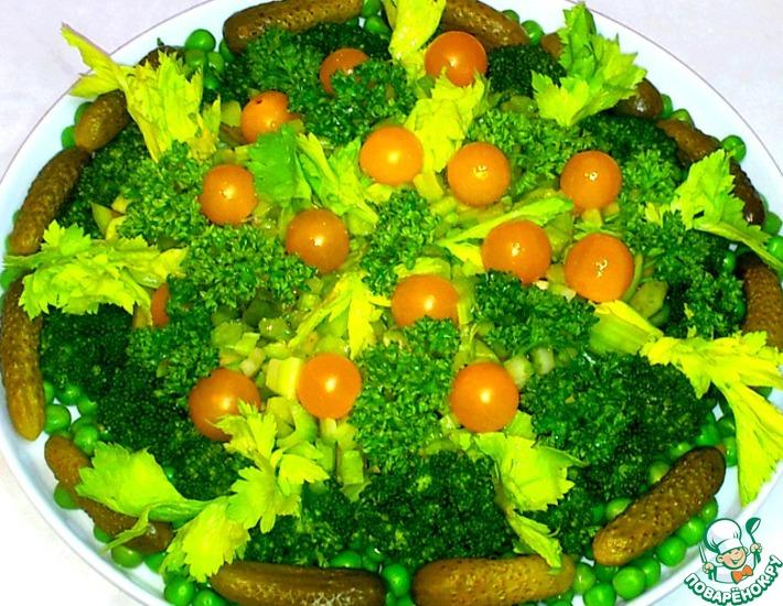 Рецепт: Салат овощной изумрудный