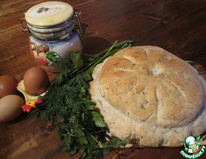 Рецепт: Крестьянский хлеб с травами