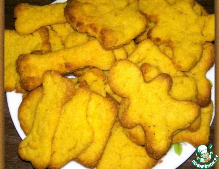 Рецепт: Печенье кукурузное из детской растворимой каши