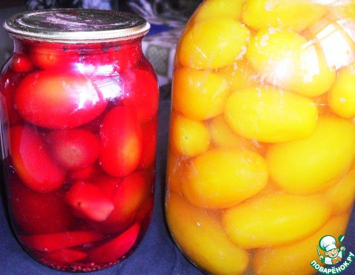 Рецепт: Маринованные помидоры по-лисеновски